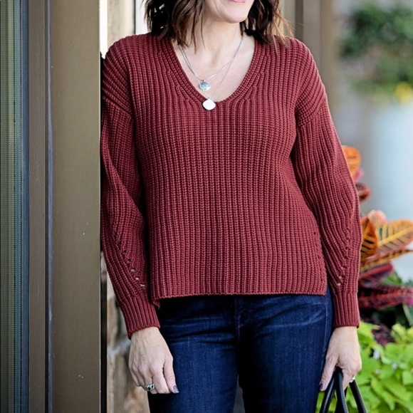 Everlane Texture Cotton V Neck Size XS. - Picture 2 of 13